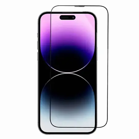 Protector din sticlă 9D cu cadru pentru o plasare ușoară pentru iPhone 15 Plus
