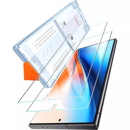 Protector de sticla 9D cu cadru pentru o amplasare usoara pentru Samsung Galaxy S24 Ultra