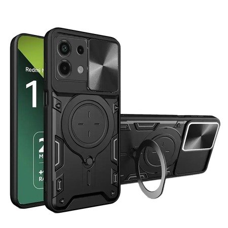 Удароустойчив кейс Bucephalus за Xiaomi Redmi Note 13 4G - Черен