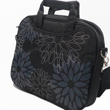 Rucsac DELE 12" cu flori pentru laptop - negru