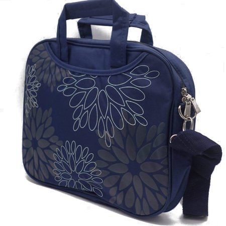 Rucsac DELE Geanta laptop 12" cu flori - Albastru