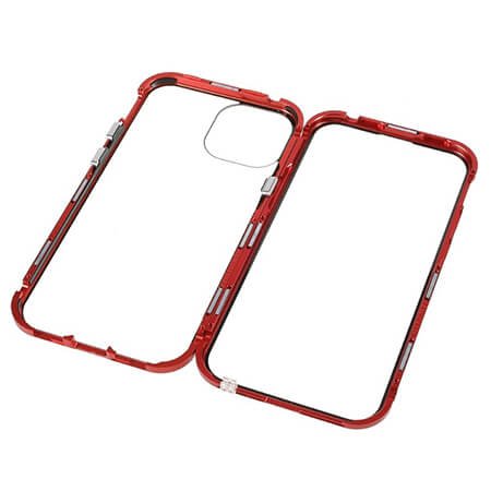 Carcasă magnetică din sticlă 360° pentru iPhone 15