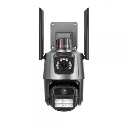 Cameră IP dublă PTZ Antenă dublă Color Viziune nocturnă WIFI ICSEE ULTRA HD Model P11