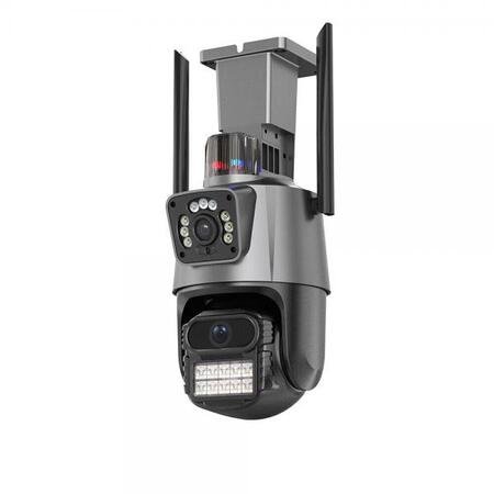 Cameră IP dublă PTZ Antenă dublă Color Viziune nocturnă WIFI ICSEE ULTRA HD Model P11