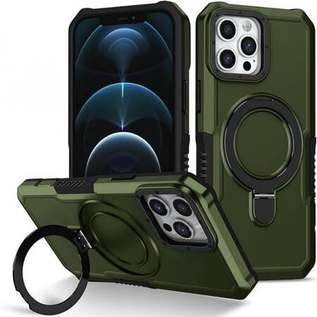 Husă Armor EVO cu suport pentru iPhone 12 Pro - Verde 1 Husa Armor EVO cu suport pentru iPhone 12 Pro - Verde