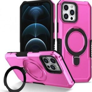 Husa Armor EVO cu suport pentru iPhone 15 Pro Max - Roz