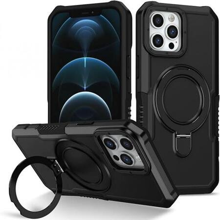 Husă Armor EVO cu suport pentru iPhone 14 Pro - neagră 1 Husa Armor EVO cu suport pentru iPhone 14 Pro - Neagra