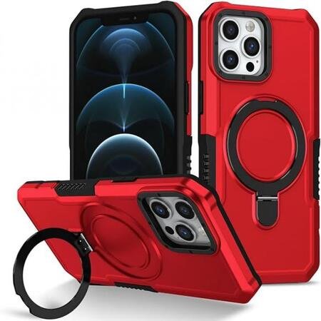 Husă Armor EVO cu suport pentru iPhone 15 Pro Max - roșu 1 Husa Armor EVO cu suport pentru iPhone 15 Pro Max - Rosie