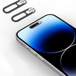 Protector pentru cameră din sticlă de confidențialitate pentru iPhone 15 Pro - argintiu