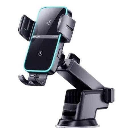 Suport pentru telefon cu aspirator Joyroom JR-ZS246 cu încărcare fără fir 15W - negru