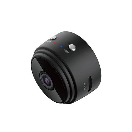 Mini cameră panoramică wireless 150° WiFi - neagră