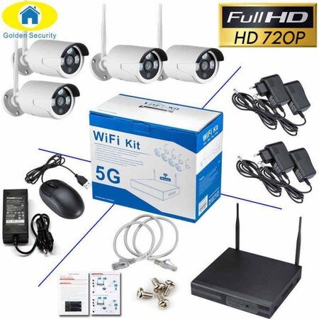 Kit CCTV NVR cu 4 camere 5G WiFi