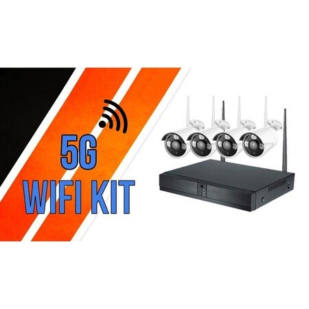 Kit CCTV NVR cu 4 camere 5G WiFi