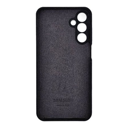 Husă din silicon cu logo Samsung pentru Samsung Galaxy A54 - neagră