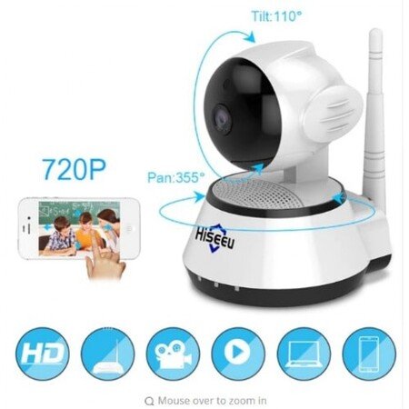 Cameră WiFi 360° cu detector de mișcare - Z100, 2MP