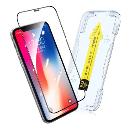 Protector din sticlă 9D cu cadru pentru o plasare ușoară pentru iPhone 11 Pro