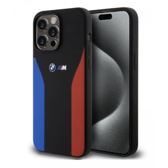 Husa color BMW M-POWER pentru iPhone 15 Pro Max