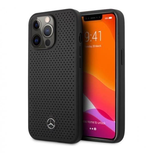 Husă color Mercedes-Benz pentru iPhone 14 Pro Max - neagră