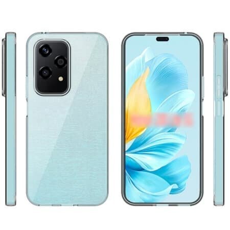 Husă ultra subțire din silicon pentru Honor 200 Pro - Transparentă