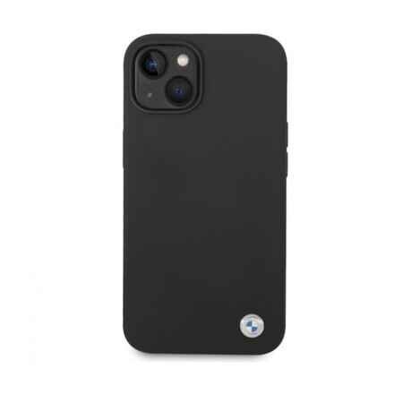 Husă color BMW cu emblemă metalică pentru iPhone 13 - neagră 1 Husa color BMW cu emblema metalica pentru iPhone 13 - neagra
