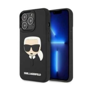 Husă colorată Karl Lagerfeld cu Magsafe pentru iPhone 14 Pro Max - neagră