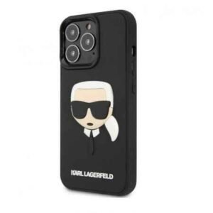 Husă colorată Karl Lagerfeld cu Magsafe pentru iPhone 14 Pro Max - neagră