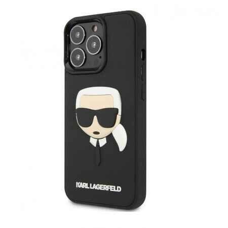Husă colorată Karl Lagerfeld cu Magsafe pentru iPhone 14 Pro Max - neagră