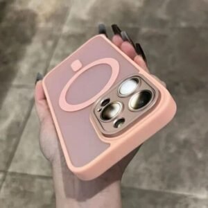 Husă de lux MagSafe Mate pentru iPhone 15 Plus - Roz