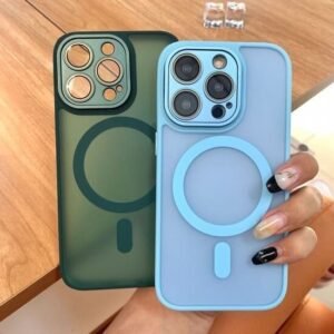 Husă de lux MagSafe Mate pentru iPhone 15 Pro Max - Verde închis