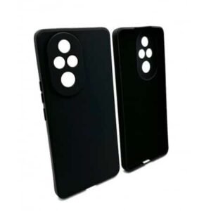 Husă de lux din silicon pentru Honor 200 Pro - neagră