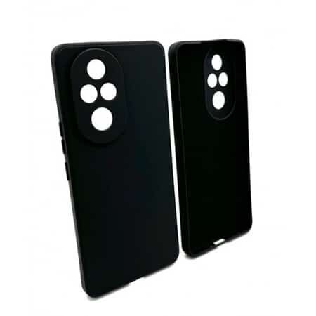 Husă de lux din silicon pentru Honor 200 Pro - neagră 1 Husă de lux din silicon pentru Honor 200 Pro - neagră