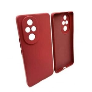 Husă de lux din silicon pentru Honor 200 - roșu