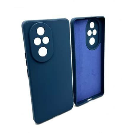 Husă de lux din silicon pentru Honor 200 Pro - Albastru 1 Husă de lux din silicon pentru Honor 200 Pro - Albastru