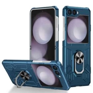 Husa Armor Strong rezistenta la socuri pentru Samsung Z Flip 6 - Albastra