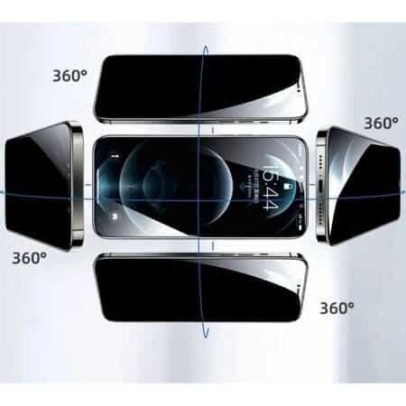 Protector de sticlă 360° 5D PRIVACY pentru iPhone 15 Plus