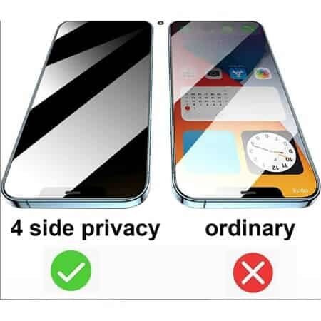Protector de sticlă 360° 5D PRIVACY pentru iPhone 15 Plus