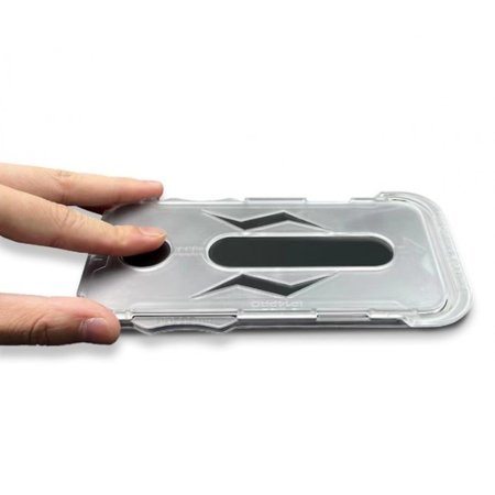 Protector din sticlă 9D cu cadru pentru o plasare ușoară pentru iPhone 16 Pro