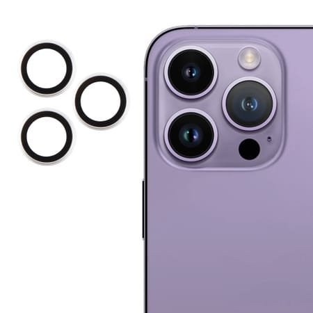 Protector din sticlă 3D, obiectiv pentru cameră pentru iPhone 16 Pro Max - gri
