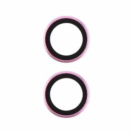 Protector din sticlă 3D, obiectiv pentru cameră pentru iPhone 16 Plus - roz