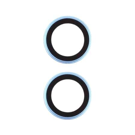 Protector din sticlă 3D, obiectiv pentru cameră pentru iPhone 16 Plus - Albastru închis