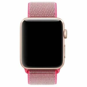 Curea textilă pentru Apple Watch - Roz