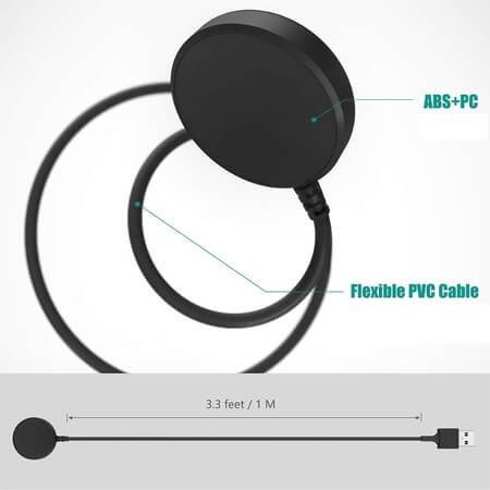 Încărcător rapid wireless pentru Samsung Galaxy Watch - USB
