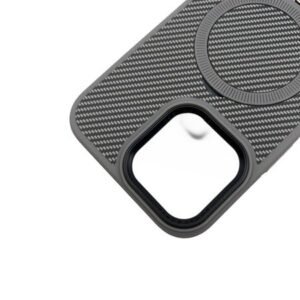 Carcasă Premium Carbon MagSafe pentru iPhone 14 Pro - Gri Titan