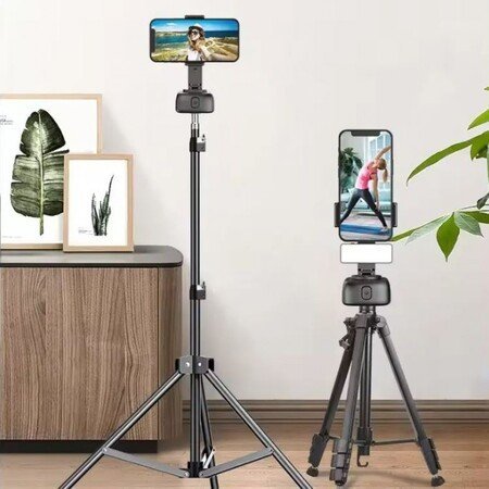 Suport trepied pentru telefon cu urmărire automată a feței, rotație la 360 de grade