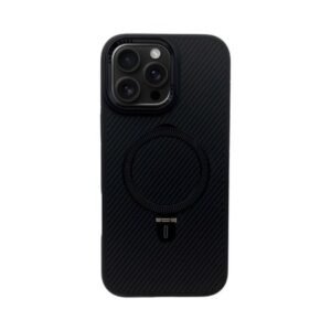 Husă Premium Carbon MagSafe pentru iPhone 16 Pro - negru spațial