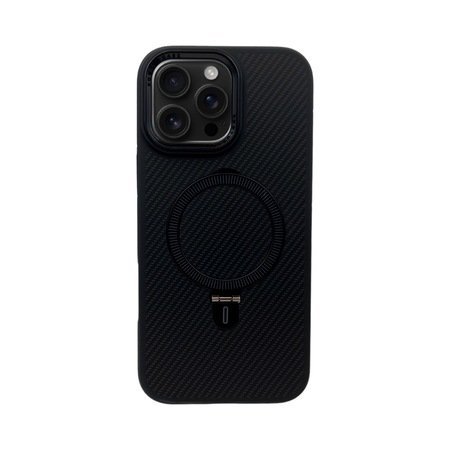 Husă Premium Carbon MagSafe pentru iPhone 16 Pro - negru spațial