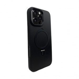 Husă Premium Carbon MagSafe pentru iPhone 15 Pro - negru spațial