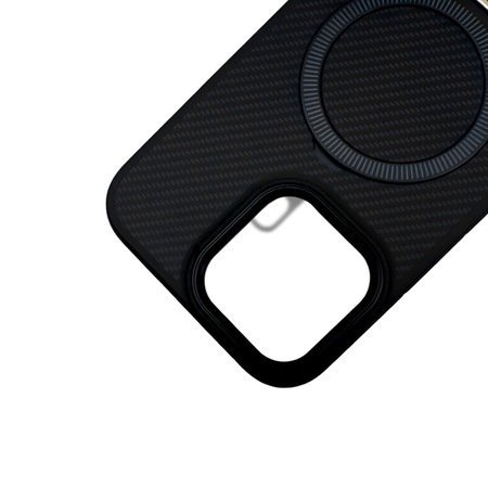 Husă Premium Carbon MagSafe pentru iPhone 15 Pro Max - negru spațial