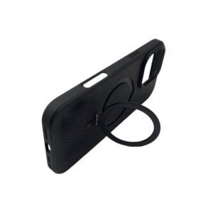 Husă Premium Carbon MagSafe pentru iPhone 16 Pro - negru spațial