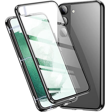 Carcasă magnetică din sticlă 360° pentru Samsung Galaxy S25